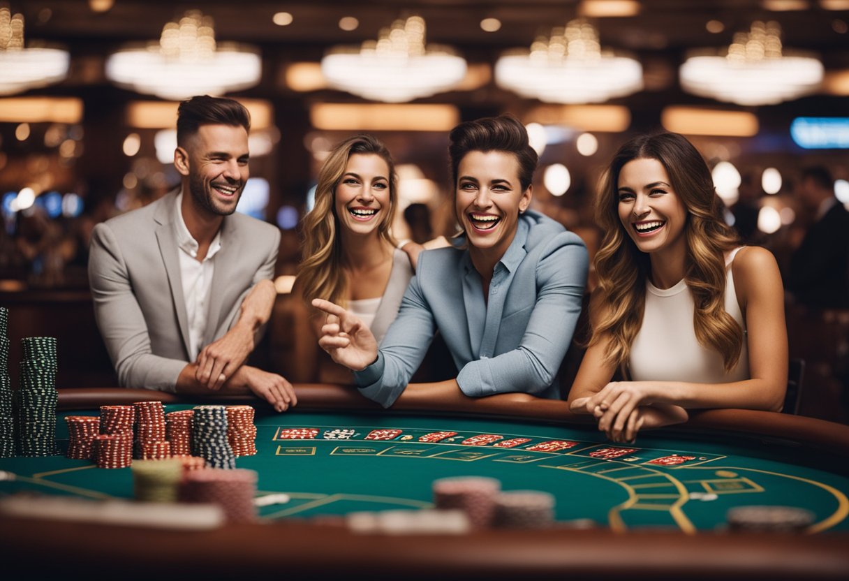 Venner der er på casino