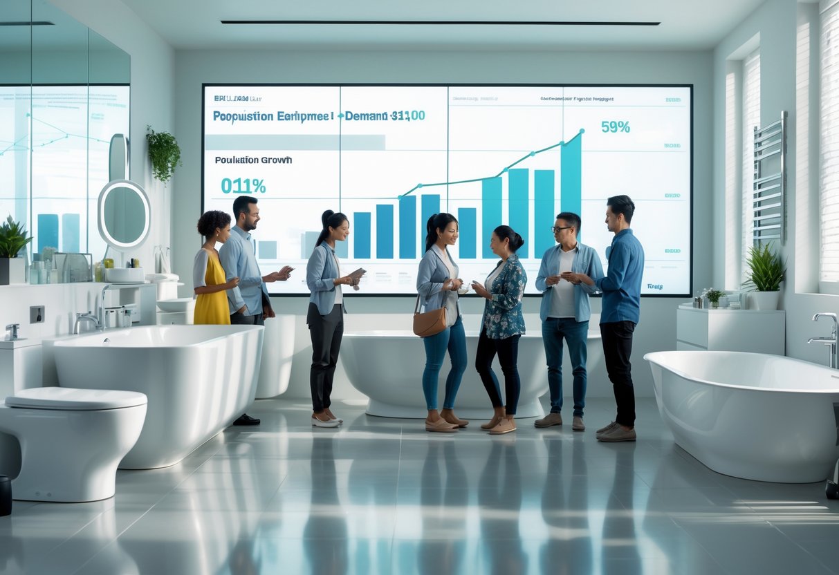 Hvordan befolkningstilvækst påvirker efterspørgslen på badeværelsesudstyr